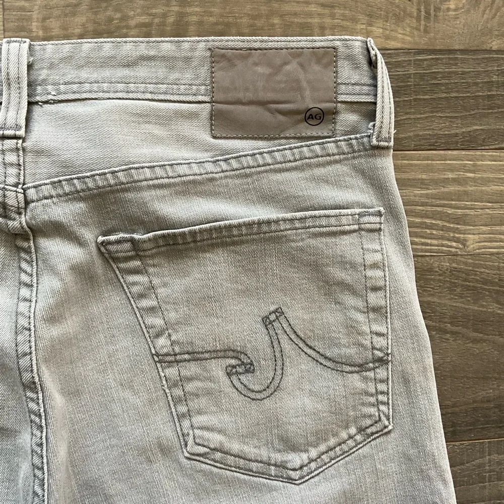 33x34 AG The Graduate Tailored Leg Jeans Mens Light Grey USA Adriano Goldschmied